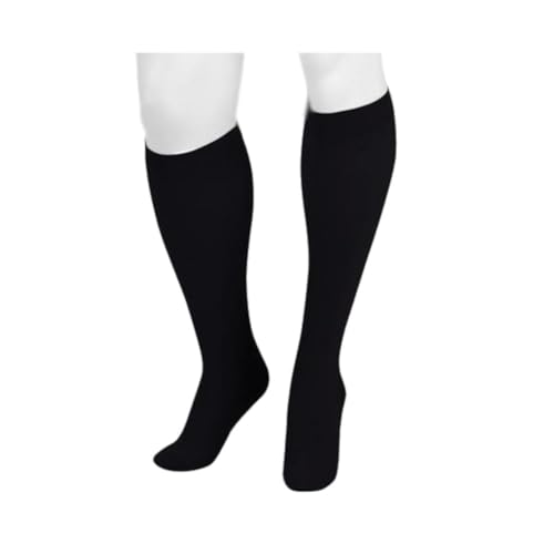 Image of Juzo Dynamic Men's Cotton Closed Toe Compression Knee High, 20-30 mmHg - Breathable Cotton & Nylon Fabric, Compression Therapy for Poor Circulation, Made in the USA