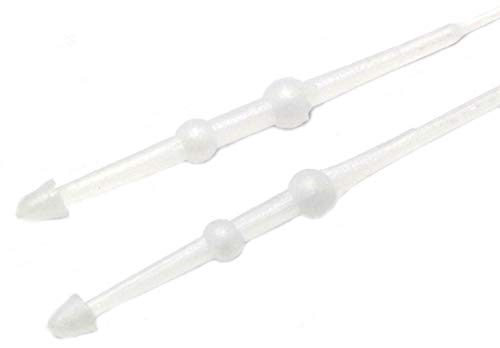 Ruiling 1000Pcs 3 Inch 8Cm White Snap Lock Pins Security Loop Price Tag Fastener Plastic Tag Ties For Craft Shows #TOP1