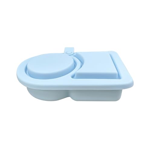 Mbiyhgta Cajas De Bocadillo Reutilizables, Tarros de Snack de Doble Compartimiento con Tapas - Cajas de Conservación Herméticas para Salsas y Ensaladas de Frutas