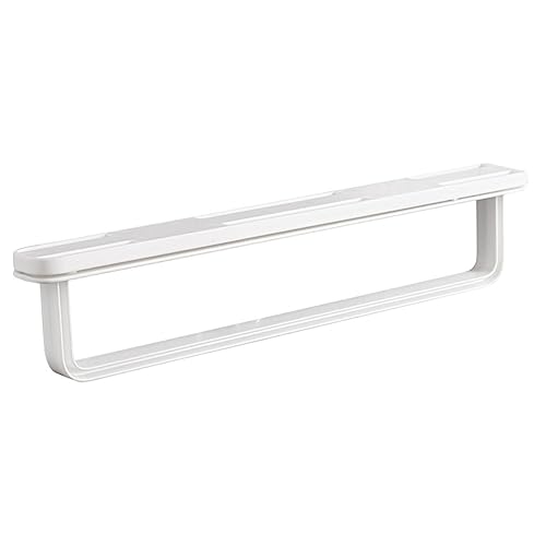 Healifty Porta Asciugamani Adesivo Da Parete Mensola Compatta Per Bagno Resistente All'Umidità E Antigraffio Design Moderno Salvaspazio 10.43X2.16X1.18 Pollici