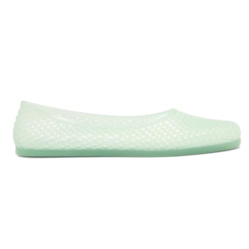 Jelly Mesh Ballet Flats for Women Clear Flat Sandals Jellies Shoes Round Toe Slip On Beach Ballet Flat4