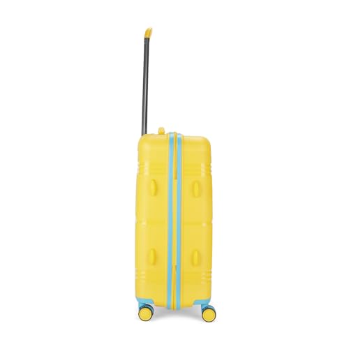 Image of Skybags Paratrip Medium Size Hard Luggage (67 Cm) | Polypropylene Luggage Trolley with 8 Wheels| Bumblebee | Unisex, Spinner, Yellow