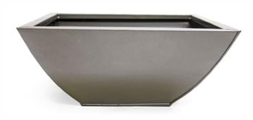 212 Main Dark Gray Square Planter