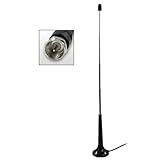 MAXWIN 地デジアンテナ 車載 車載アンテナ 高感度 車載 車載アンテナ 伸縮タイプ F型コネクター ロッドアンテナ テレビ受信用 マグネット式 DAN16F