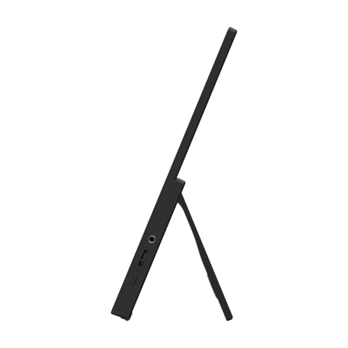 Image of MSI PRO MP165 E6 16-Inch Portable Monitor, 1920x1080 FHD, IPS Panel, 60Hz, 4ms, USB Type-C (DP Alt Mode & 15W PD), Mini HDMI 2.0b, Built-in Speakers, Ultra Slim, Tripod Mount, Anti-Glare, Black