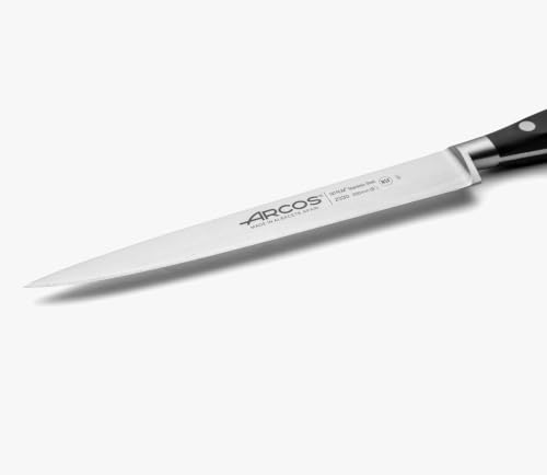 Arcos Filetiermesser mit Nitrum Edelstahlklinge 200 mm - Scharfes Messer für Fleisch und Fisch - Ergonomischer Griff aus Polyoxymethylen… – Ansicht 4