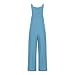 Styxlyn One Piece Jumpsuits For Women Fashion Casual Sleeveless Overalls Summer Wide Leg Long Pant Rompers With Pockets Light Blue summer outfits for women XL