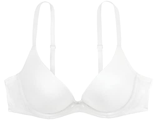 Dorina Sonia 2 Packs Push Up Contour Plunge Underwire Women's Comfort T-Shirt Bra, Everyday Sexy - Pack Of 2 - Black/White - 34D #TOP4