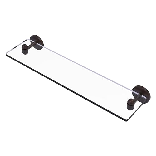 Allied Brass TA-1/22-VB Tango Collection 22 Inch Glass Vanity Beveled Edges Shelf, Venetian Bronze