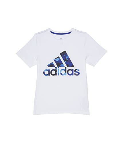 T-shirt adidas garçon motif camouflage tigre coton blanc doux