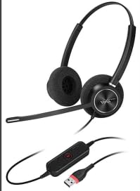 Voix Green Networks 960 Wireless Over-Ear Headset with Bluetooth Connectivity - Black-image-40