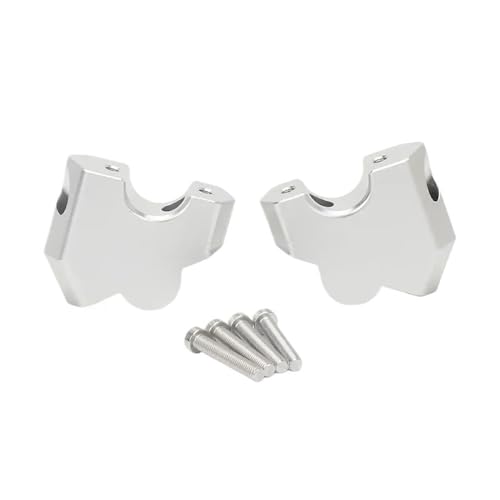 abrazadera elevadora manillar Elevador de manillar de aluminio CNC para motocicleta para R 1300 GS R1300GS R1300gs R1300 GS 2023 2024 abrazadera de elevación de manillar plateada