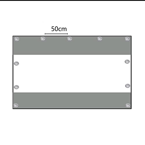 Bâche transparente imperméable 3x3m en vinyle 0,6mm avec œillets pour zone de lavage