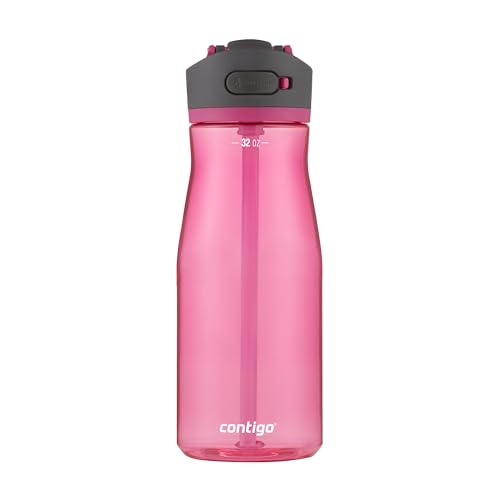 Contigo Ashland 2.0 Water Bottle with AUTOSPOUT Lid, Dragon Fruit, 32 oz