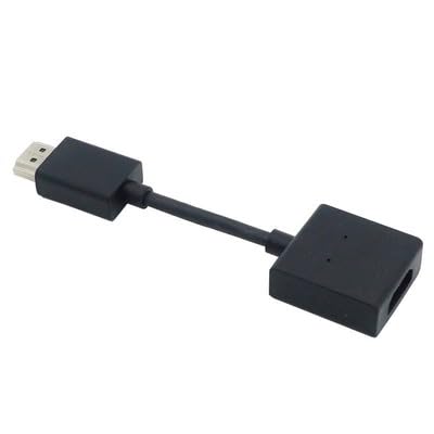 HDMI延長ケーブル HDMI中継アダプター 延長コネクタ 延長接続 4K@60Hz対応 テレビ モニター Fire TV Stick PC対応 (1本, 短尺ワイド オス-メス)