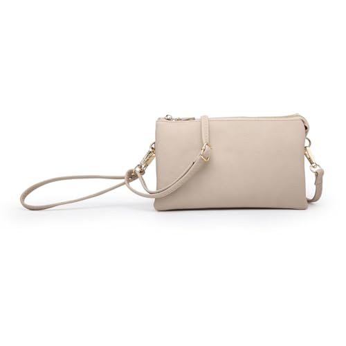 Image of JEN & CO. Riley Crossbody Bags for Women Vegan Leather Wristlet Clutch Wallet Purses Handbags with 2 Straps
