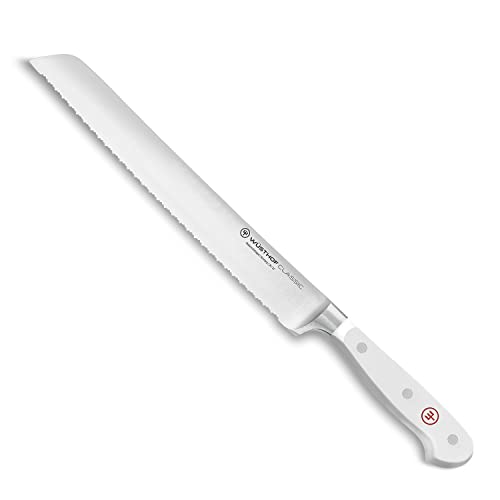 WÜSTHOF Wusthof Classic White 9 Inch Bread Knife (1040201123), Do...