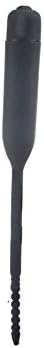 LOOVE Multi-Frequency Multi-Speed Silicone Soft Threaded Catheter Urethra Tube Replacement Toy (Color : Black)