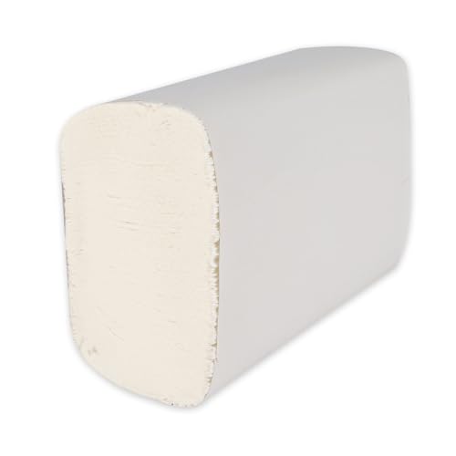 Hygoclean 3750 Stück Papierhandtücher 2-lagig | Zellulose, Interfold, FSC®-Mix, Hochweiß, L: 20,5cm, B: 23,5cm, Zickzack-Falthandtücher