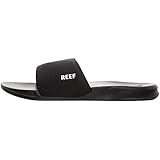 Reef Men's Sandals, Reef One Slide, Black, 11
