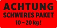 AVERY Zweckform Item 7254 Warning Labels Warning! Heavy Package 10 kg to 20 kg (200 Warning Stickers on a Roll, 100 x 50 mm, Self-Adhesive Shipping Stickers, Parcel Labelling According to Postal Act)