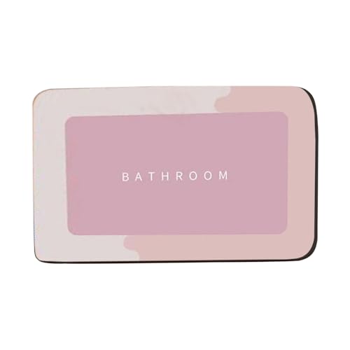 Tappeto da bagno, tappeto a secco rapido assorbente per doccia, cuscinetto impermeabile con base antiscivolo, di terra diatomaceo con design di asciugatura rapida per la cura degli anziani del