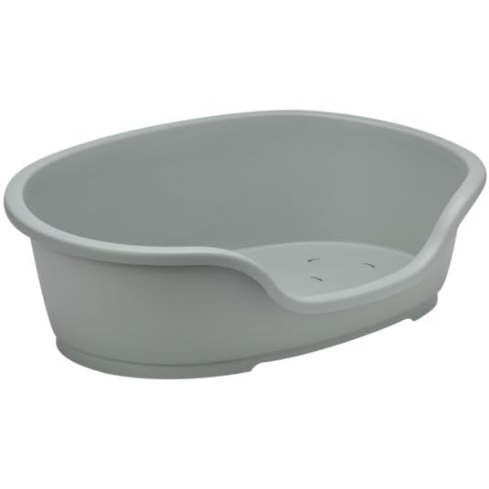 Moderna Lettino per cani in plastica, misura media, colore: verde oliva