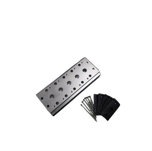 Collecteur d'électrovanne 4V110-06 en aluminium avec joints d'étanchéité 6 voies