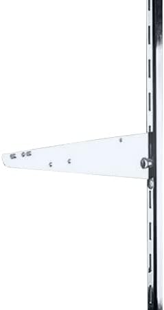 SSWBasics 12 inch Chrome Knife Bracket for Slotted Standard - 1 inch slots 2 inch on center - Pack of 6