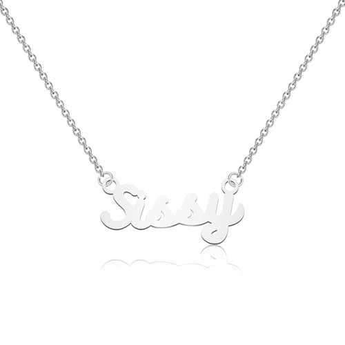 WUSUANED Sissy Queen Necklace Naughty Word Jewelry Lover Gift Femboy Gift