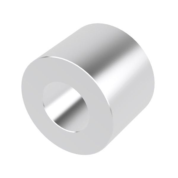 Aluminum Spacer 1" OD x 1/2" ID x Choose Your Length, Round Spacer Unthreaded Standoff Bushing Plain Finish, Fits Screws Bolts 1/2" or M12 by Metal