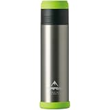 アトラス 水筒 900ml 超保温ボトル 真空断熱 ステンレス ボトル 保温保冷 キャンプ アウトドア 登山 スポーツドリンク対応白湯 テンピーク シルバーグリーン ATPB-900SXG