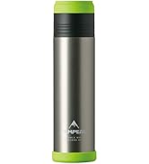 Atlas ATPB-900SXG Water Bottle, 30.4 fl oz (900 ml), Super Insulated Bottle, Vacuum Insulated, Stainless Steel Bottle, For Camping, Outdoors, Mountain Climbing, Sports Drinks, White Water, Tempake, Silver Green