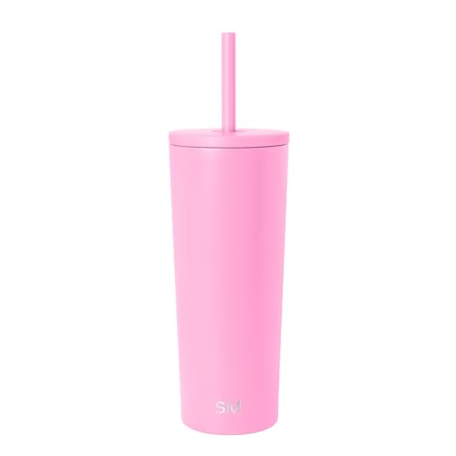 Image of Simple Modern Classic Tumbler with Straw Lid | Insulated Iced Coffee Cup Reusable Stainless Steel Water Bottle Travel Mug | Gifts for Women Men Her Him | 24oz | Dragon Fruit