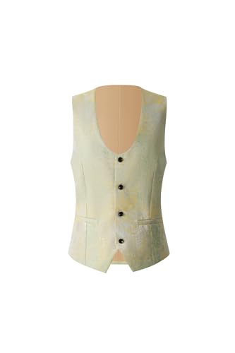 Tuxedo for Men Slim Fit 3 Pieces Shawl Lapel Printed Suits Blazer Vest Pants Prom Party Banquet Business2