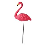 DXEHSEUY Estatua de estaca de jardín de flamenco, decoración de vacaciones, decoración de fiesta, patio, adorno de aspecto de 14,3 x 15 cm, rosa, 14,3 x 15 cm