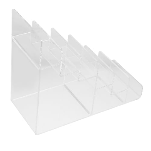 SOLUSTRE 1Pc Acrylic Jewelry Display Rack Transparent Collection Stand for Glasses and Accessories Space Saving Organizer for Home Retail Use