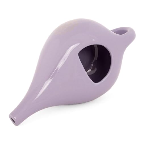 Miniatura 2 de Neti Pot - Jarrita Para Enjuague Nasal De Cerámica Con Mandala Plateado