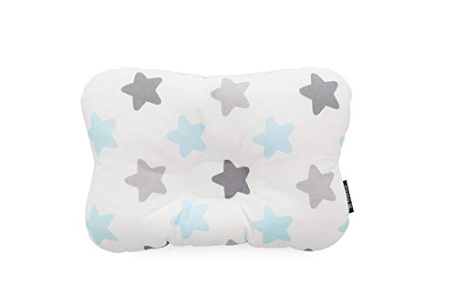 Condition photo showing As Is for Soft Hypoallergenic Baby Head & Neck Support Organic Cotton Cover Machine Washable (Babystar Blue)