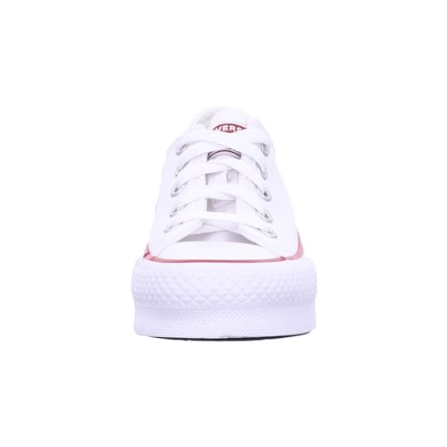 CONVERSE Mixte Enfant Chuck Taylor All Star Eva Lift Canvas Platform Chaussures, White Garnet Navy, 30 EU