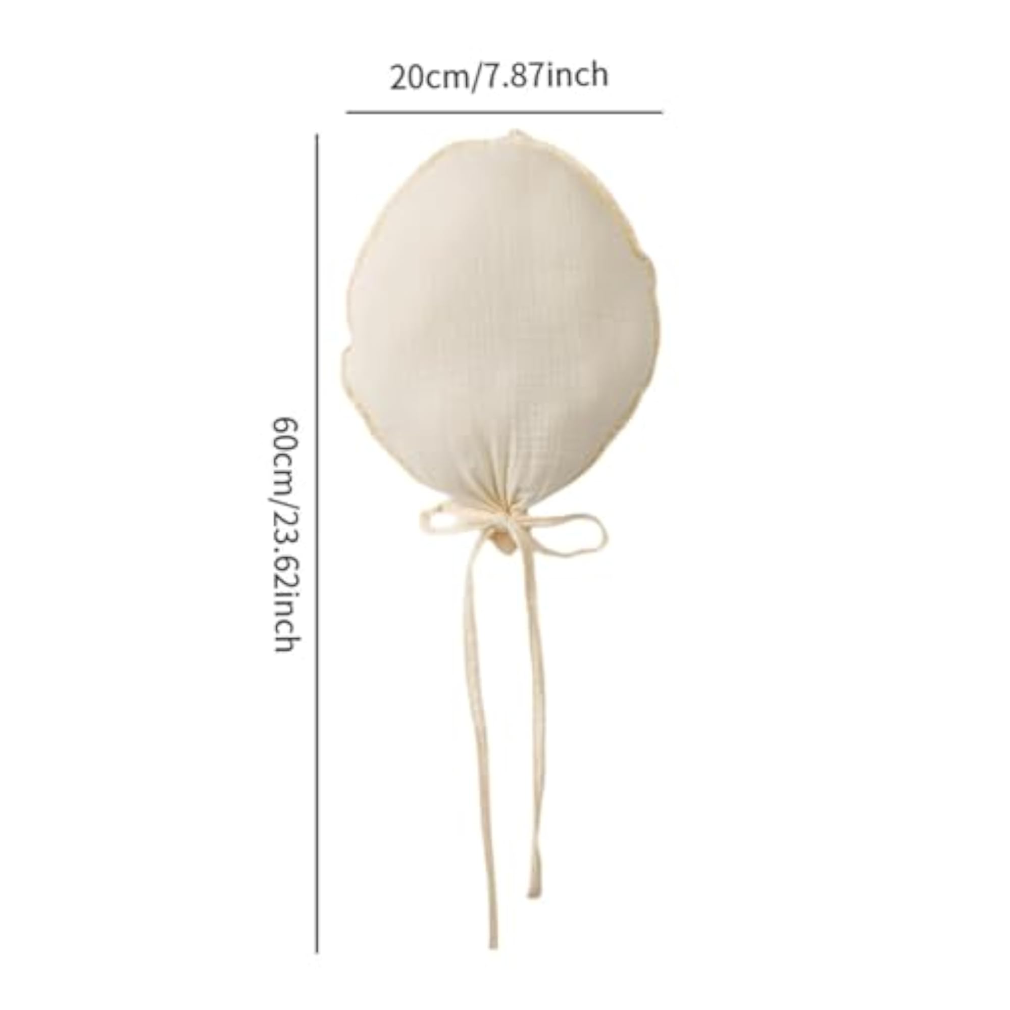 Minimalist Fabric Balloon Decoration for Nursery Wall