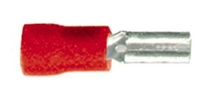 .110" 22-18 Gauge Vinyl Female Quick Disconnect 100pcs - Red