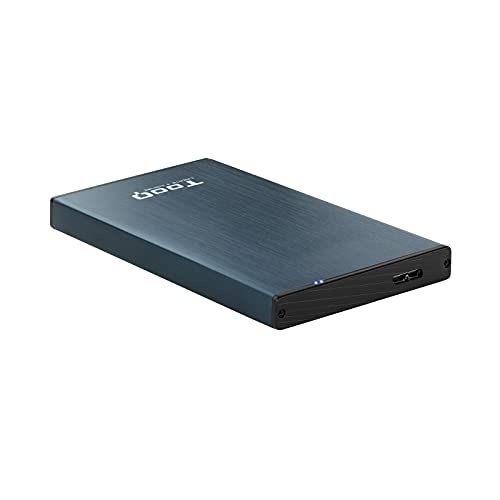 Tooq TQE-2527PB - Carcasa para Discos Duros HDD de 2.5", (SATA I/II/III de hasta 9.5 mm de Alto, USB 3.0) Aluminio, Indicador LED, Color Azul Pacífico, 50 grs - imagen 2