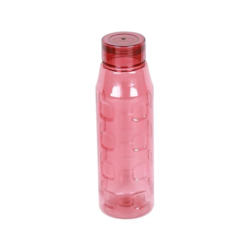 Image of PEARLPET Checker |BPA-free Plastic Water Bottle |Lightweight, Leak-Proof & Freezer Safe |Set of 4 Pcs (Each 500ml) Multicolor