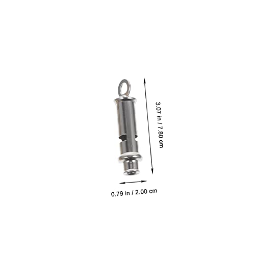 4 silbatos de acero inoxidable para árbitros y deportes miniatura 5