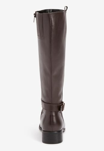 Comfortview Donna Wide Calf Leather Boot Tall Knee High Women's Winter Shoes (Wide Widths Available)2