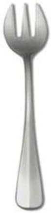 212 Main 5 in. Baguette Oyster Cocktail Fork with Teardrop Shaped Handle Silver