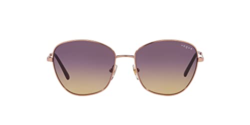 Vogue Eyewear Woman Sunglasses Pale Gold Frame, Grey Gradient Dark