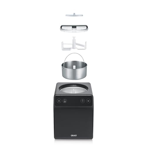 GRAEF Eismaschine IM706 | eisenglimmergrau | Eis und Joghurtmaschine | automatische Kühlfunktion, Rührfunktion | 2 Liter Eiscreme | akustischer Signalton – Bild 5