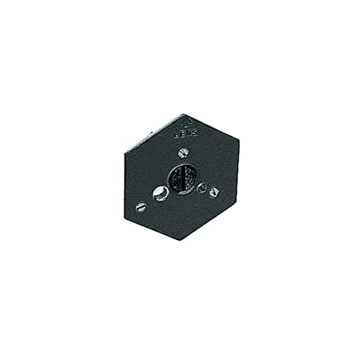 Placa de montaje hexagonal Manfrotto 130-38 zapata rápida con rosca 3/8 para trípode 3